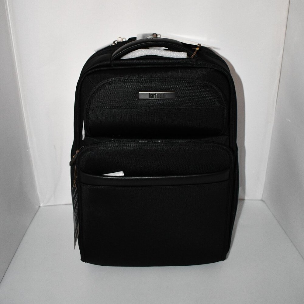 Hartmann Metropolitan 2 Executive Backpack in Deep Black #111258-1276 NWT